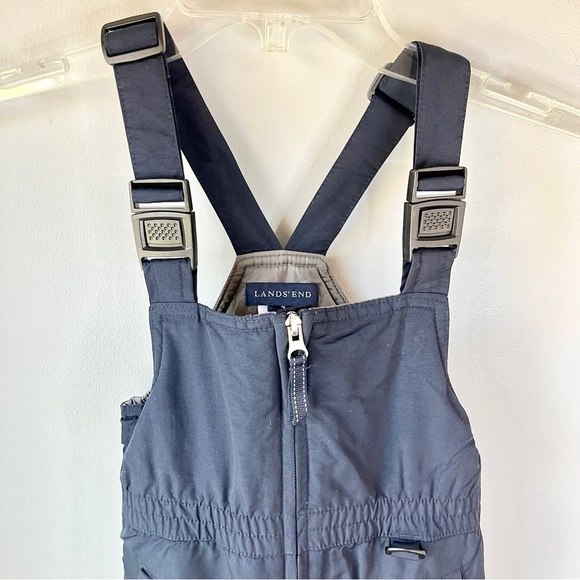 Land’s End Navy Snowsuit Kids Snow Bib - Picture 4 of 9